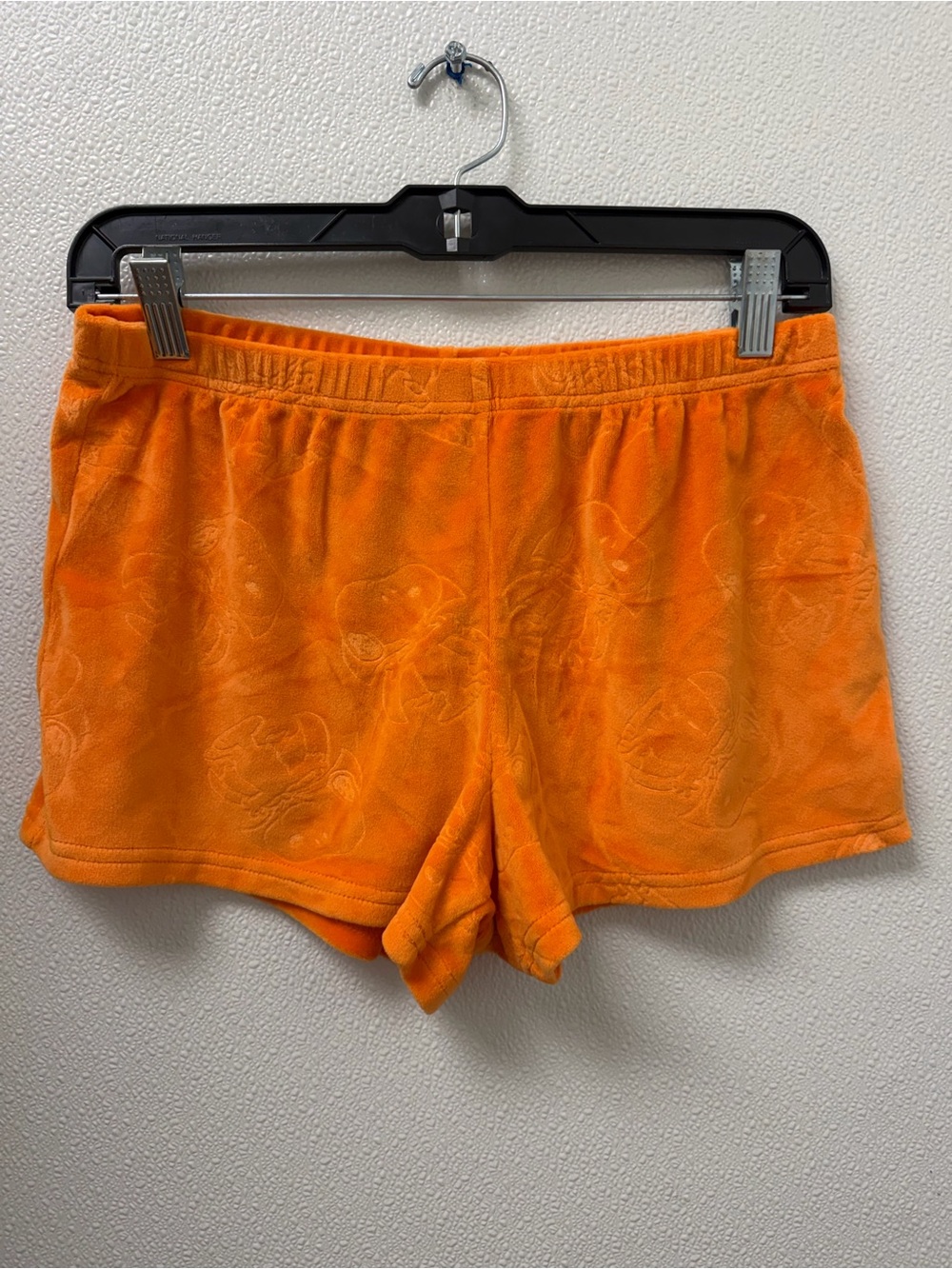 munki munki snoopy Orange Plush Lounge Shorts
